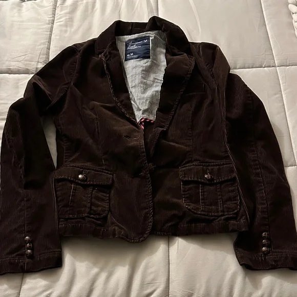 American Eagle Outfitters Dark Brown Blazer - Picture 1 of 9